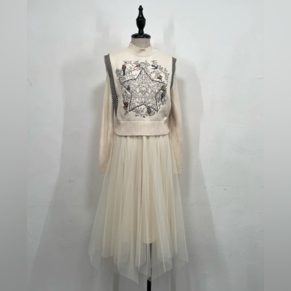 Embroidered Vest and Tulle Skirt SET - Picture 1 of 4